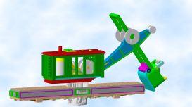 BOOM & SHOVEL (2 PIECES) CAB, INTERIOR, DECK. Supplied without trucks